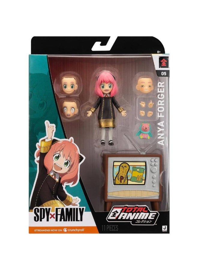 Jazwares Total Anime Spy x Family Anya Forger Action Figure (16.51 cm, 11 Pieces) - Image 1